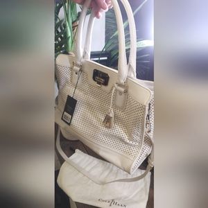 Cole Haan White Leather purse